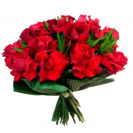 Bouquet Compacto 18 Rosas Colombianas Vermelhas