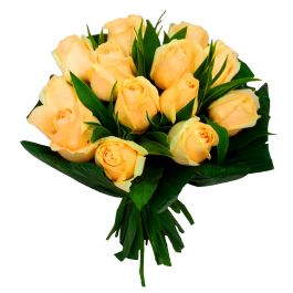 Bouquet de Flores Compacto com 15 Rosas Cha