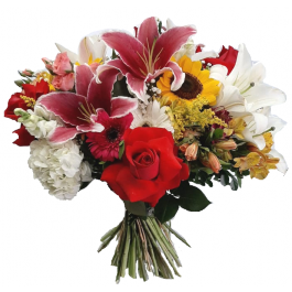 Bouquet de Flores Mistas Gr ( Emb Papel Celofane )